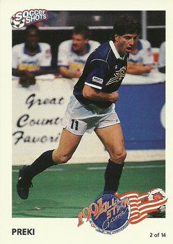 1991 Soccer Shots MSL - All-Star #2 Preki Front