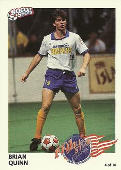 1991 Soccer Shots MSL - All-Star #4 Brian Quinn Front