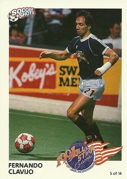 1991 Soccer Shots MSL - All-Star #5 Fernando Clavijo Front