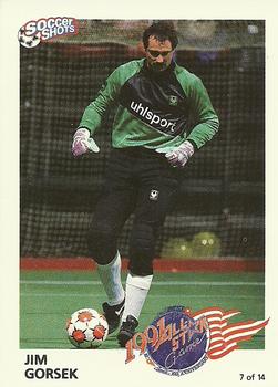 1991 Soccer Shots MSL - All-Star #7 Jim Gorsek Front