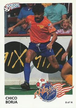 1991 Soccer Shots MSL - All-Star #8 Chico Borja Front