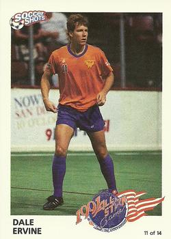 1991 Soccer Shots MSL - All-Star #11 Dale Ervine Front
