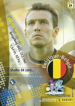 2002 Panini World Cup #29 Marc Wilmots Back
