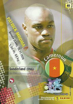 2002 Panini World Cup #40 Patrick Mboma Back