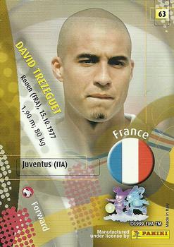 2002 Panini World Cup #63 David Trezeguet  Back