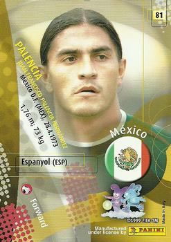 2002 Panini World Cup #81 Francisco Palencia Back