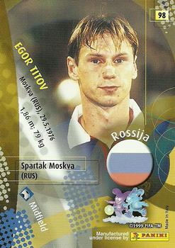 2002 Panini World Cup #98 Egor Titov  Back