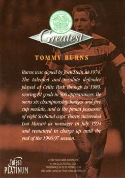 1999 Futera Platinum Celtic Greatest #NNO Tommy Burns Back