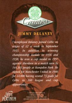 1999 Futera Platinum Celtic Greatest #NNO Jimmy Delaney Back