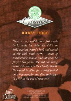 1999 Futera Platinum Celtic Greatest #NNO Bobby Hogg Back