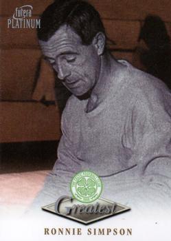 1999 Futera Platinum Celtic Greatest #NNO Ronnie Simpson Front