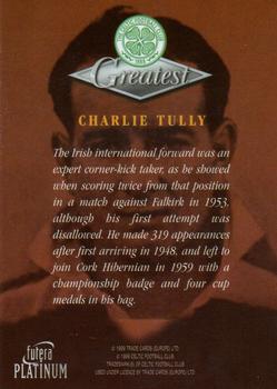1999 Futera Platinum Celtic Greatest #NNO Charlie Tully Back