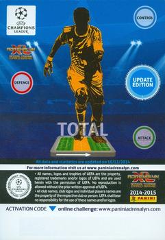2014-15 Panini Adrenalyn XL UEFA Champions League Update Edition #UE088 Juan Cuadrado Back