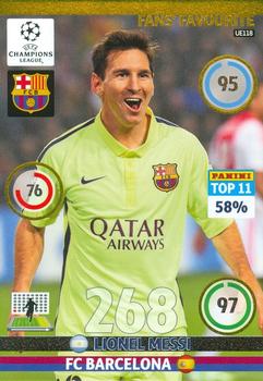 2014-15 Panini Adrenalyn XL UEFA Champions League Update Edition #UE118 Lionel Messi Front