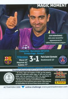 2014-15 Panini Adrenalyn XL UEFA Champions League Update Edition #UE136 FC Barcelona – Paris Saint-Germain Back