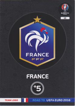 2015 Panini Adrenalyn XL Road to Euro 2016 #10 France Front