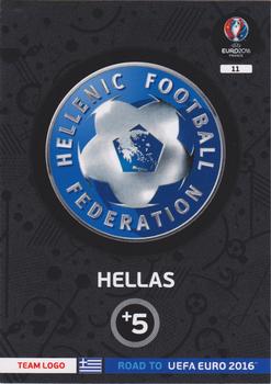 2015 Panini Adrenalyn XL Road to Euro 2016 #11 Hellas Front