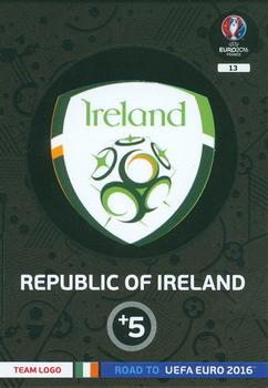 2015 Panini Adrenalyn XL Road to Euro 2016 #13 Republic of Ireland Front