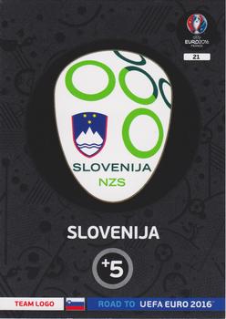 2015 Panini Adrenalyn XL Road to Euro 2016 #21 Slovenija Front