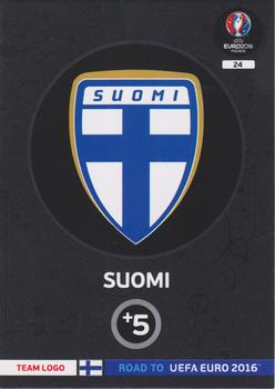 2015 Panini Adrenalyn XL Road to Euro 2016 #24 Suomi Front