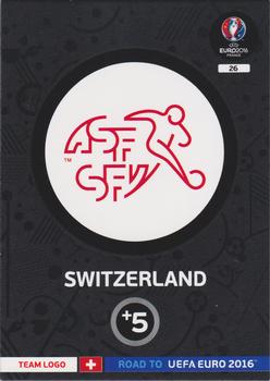 2015 Panini Adrenalyn XL Road to Euro 2016 #26 Switzerland Front