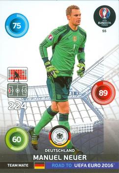 2015 Panini Adrenalyn XL Road to Euro 2016 #55 Manuel Neuer Front