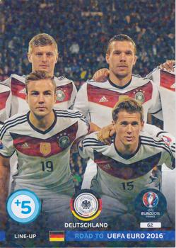 2015 Panini Adrenalyn XL Road to Euro 2016 #62 Line-Up 2 Deutschland Front