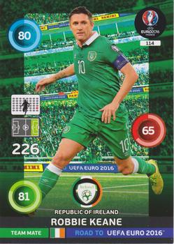 2015 Panini Adrenalyn XL Road to Euro 2016 #114 Robbie Keane Front