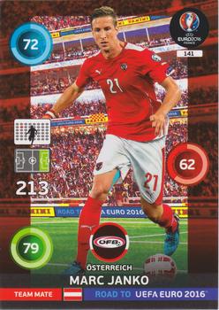2015 Panini Adrenalyn XL Road to Euro 2016 #141 Marc Janko Front