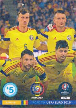 2015 Panini Adrenalyn XL Road to Euro 2016 #170 Line-Up 2 Romania Front