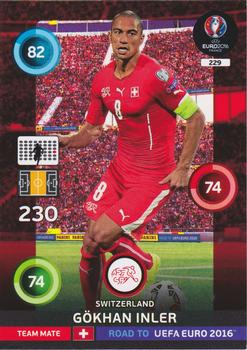 2015 Panini Adrenalyn XL Road to Euro 2016 #229 Gokhan Inler Front