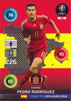 2015 Panini Adrenalyn XL Road to Euro 2016 #249 Pedro Rodriguez Front