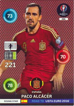 2015 Panini Adrenalyn XL Road to Euro 2016 #266 Paco Alcacer Front