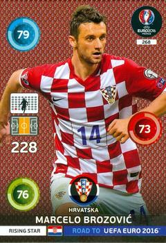 2015 Panini Adrenalyn XL Road to Euro 2016 #268 Marcelo Brozovic Front