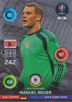 2015 Panini Adrenalyn XL Road to Euro 2016 #308 Manuel Neuer Front