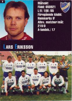 1995 Arena Allsvenskan #9 Lars Eriksson Back