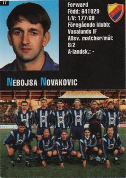 1995 Arena Allsvenskan #17 Nebojsa Novakovic Back