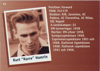 1995 Arena Allsvenskan - Idoler genom tiderna #X3 Kurt Hamrin Back