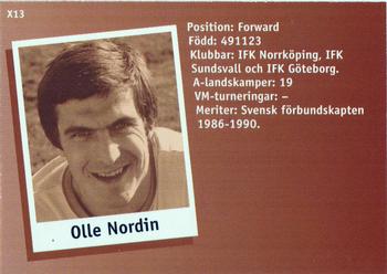 1995 Arena Allsvenskan - Idoler genom tiderna #X13 Olle Nordin Back