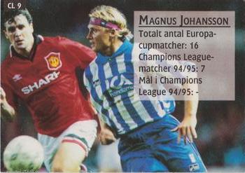1995 Arena Allsvenskan - Champions #CL9 Magnus Johansson Back