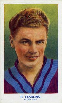 1939 R & J Hill Famous Footballers Series 1 #24 Ronnie Starling Front