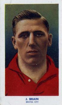 1939 R & J Hill Famous Footballers Series 2 #58 Jimmy Brain Front