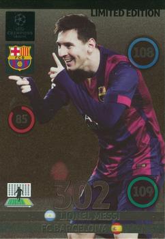 2014-15 Panini Adrenalyn XL UEFA Champions League Update Edition - Limited Edition #NNO Lionel Messi Front