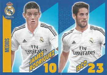 2014-15 Panini Real Madrid Stickers #16 James Rodriguez / Isco Front