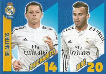 2014-15 Panini Real Madrid Stickers #18 Chicharito / Jese Front