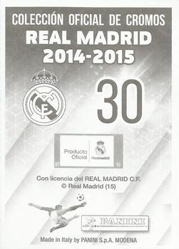 2014-15 Panini Real Madrid Stickers #30 Keylor Navas Back