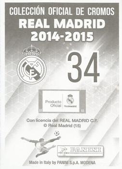 2014-15 Panini Real Madrid Stickers #34 Fernando Pacheco Back