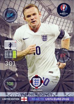 2015 Panini Adrenalyn XL Road to Euro 2016 - Limited Edition #NNO Wayne Rooney Front