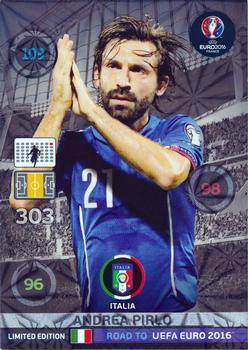 2015 Panini Adrenalyn XL Road to Euro 2016 - Limited Edition #NNO Andrea Pirlo Front