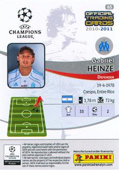 2010-11 Panini Premium UEFA Champions League #65 Gabriel Heinze Back